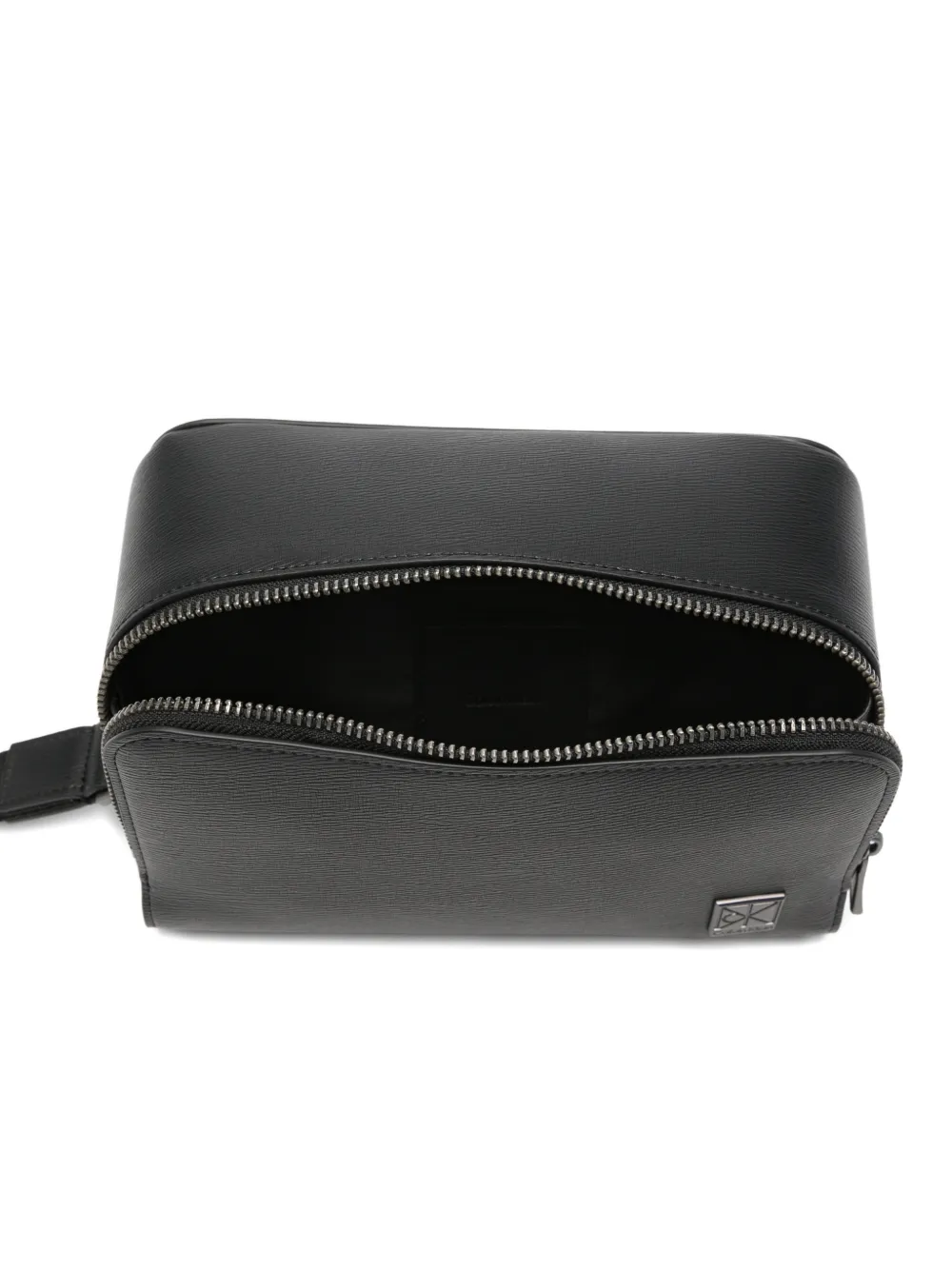 Calvin Klein Shopper met logoplakkaat Zwart