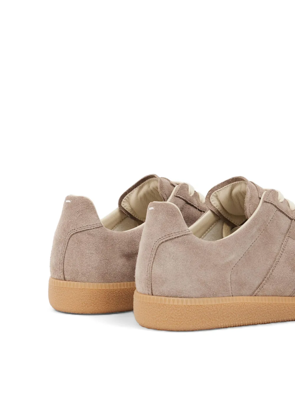 Maison Margiela Replica suède sneakers met vlakken Bruin