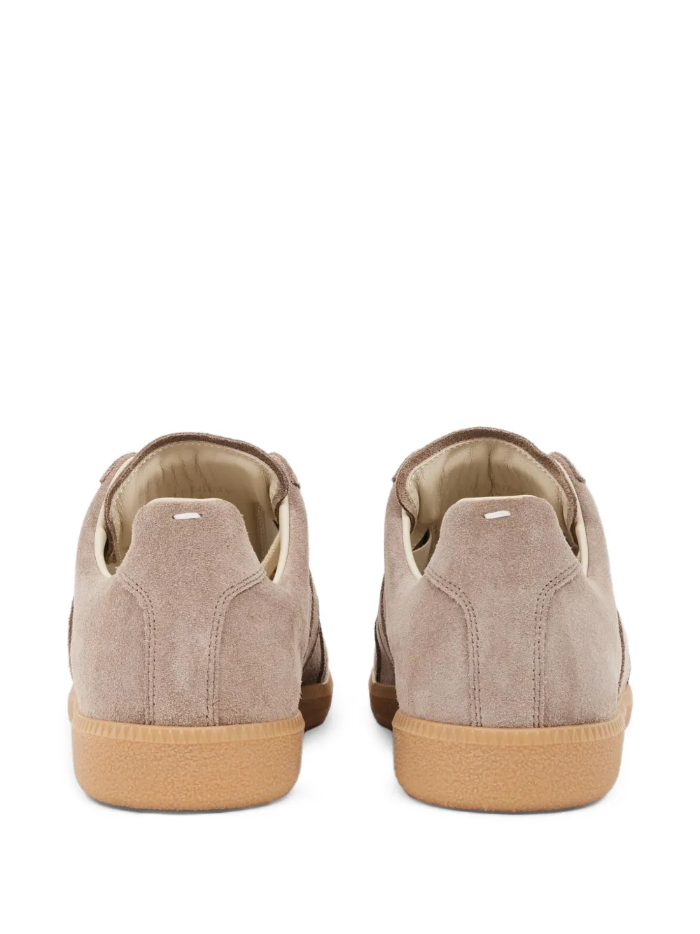 Maison Margiela Replica suède sneakers met vlakken Bruin