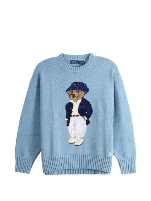 Polo Ralph Lauren trøje med intarsiastrikket bamse