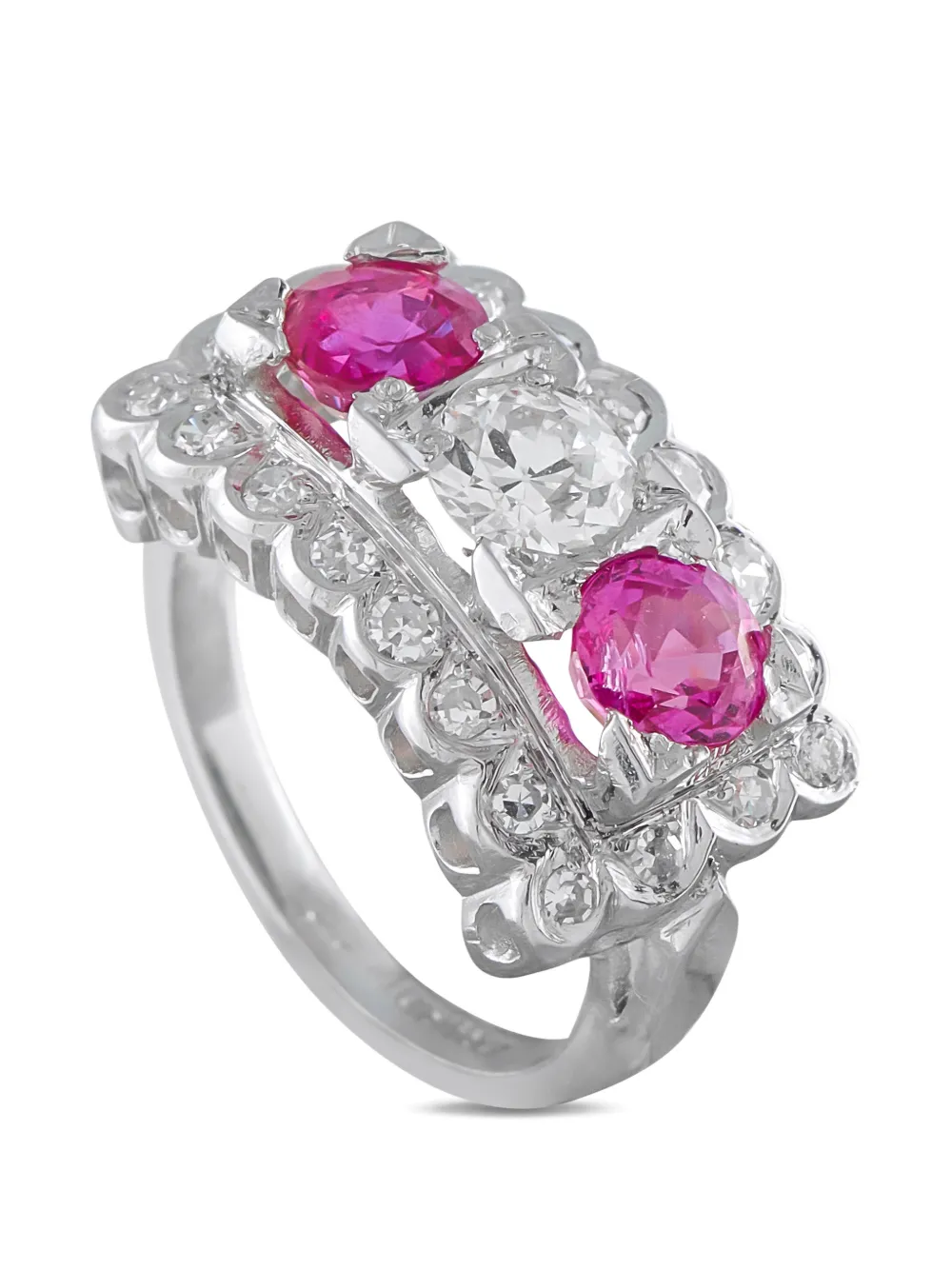 LB Exclusive pink-sapphire and diamond ring - Argento