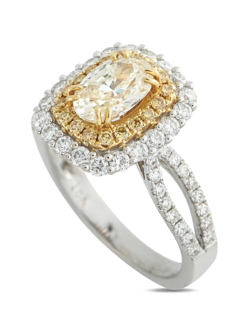 LB Exclusive diamond halo ring - Bianco