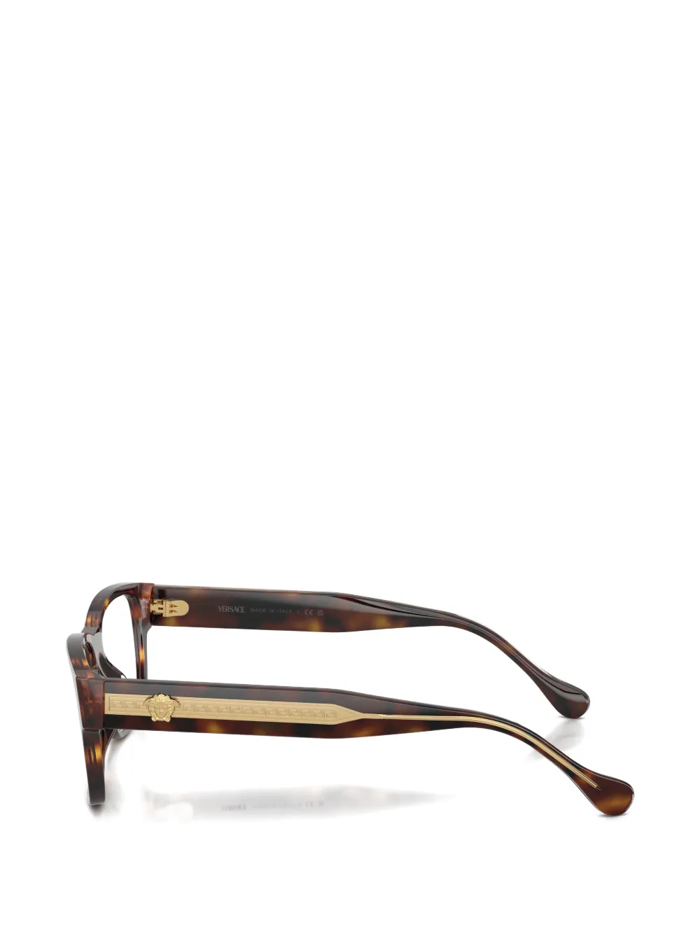 Versace Eyewear Medusa bril met rechthoekig montuur Bruin