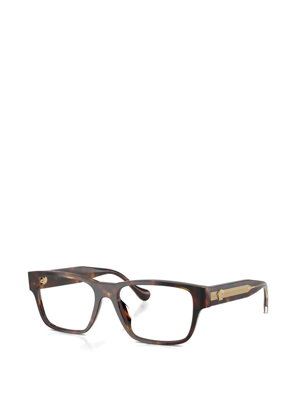 Versace Eyewear Medusa bril met rechthoekig montuur Bruin