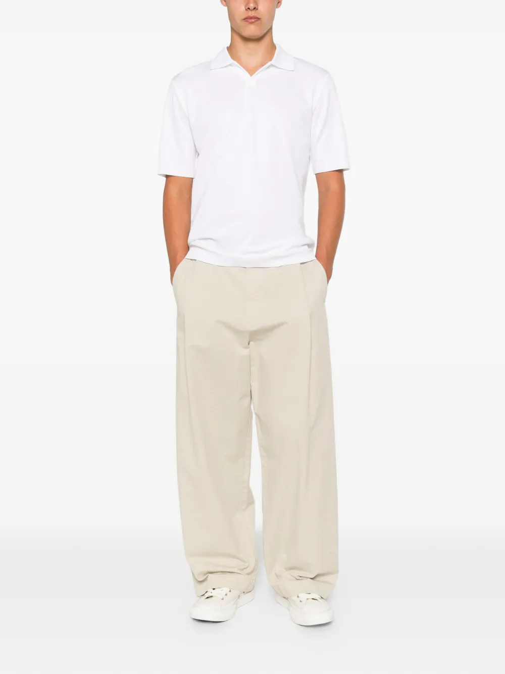 Herno Poloshirt met korte mouwen Wit