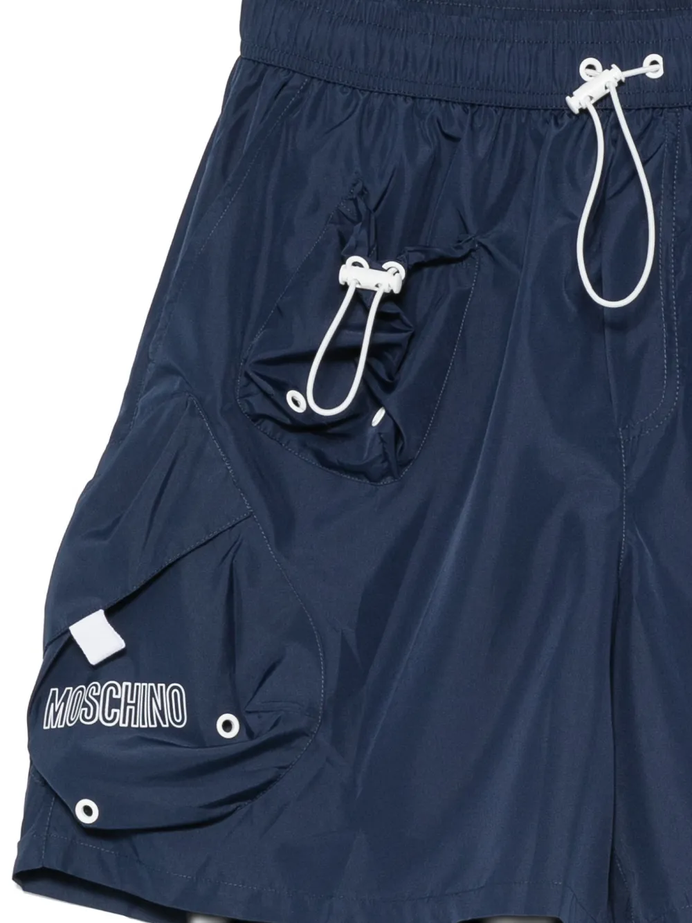 Moschino Zwembroek met cargo zak Blauw