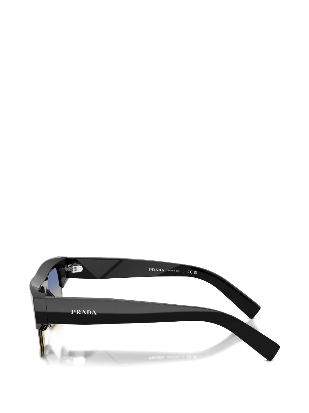 Prada Eyewear Zonnebril met vierkant montuur Zwart