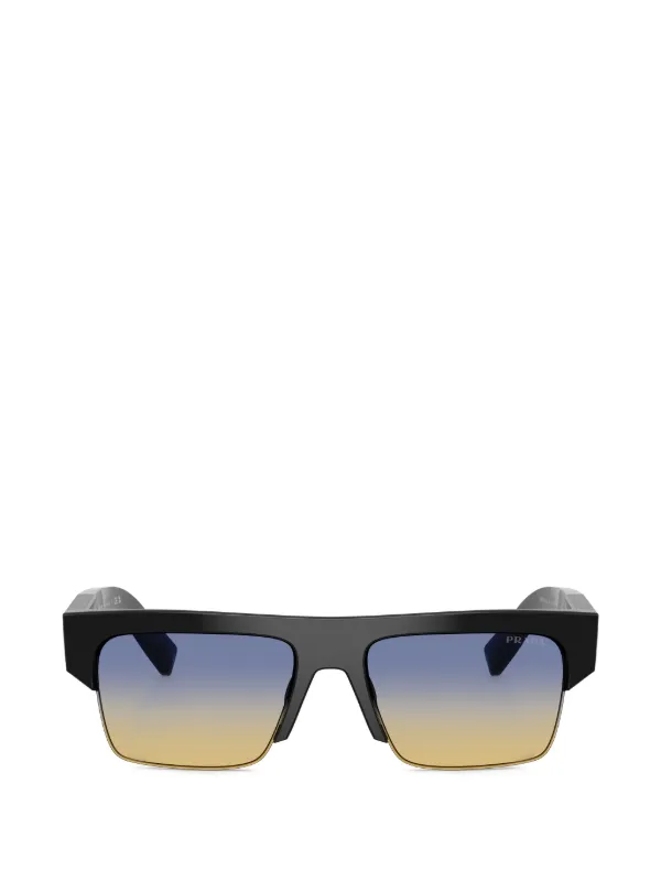 プラダ スクエア サングラス ブラック グラデーション Prada Eyewear グラデーション スクエアサングラス | ブラック