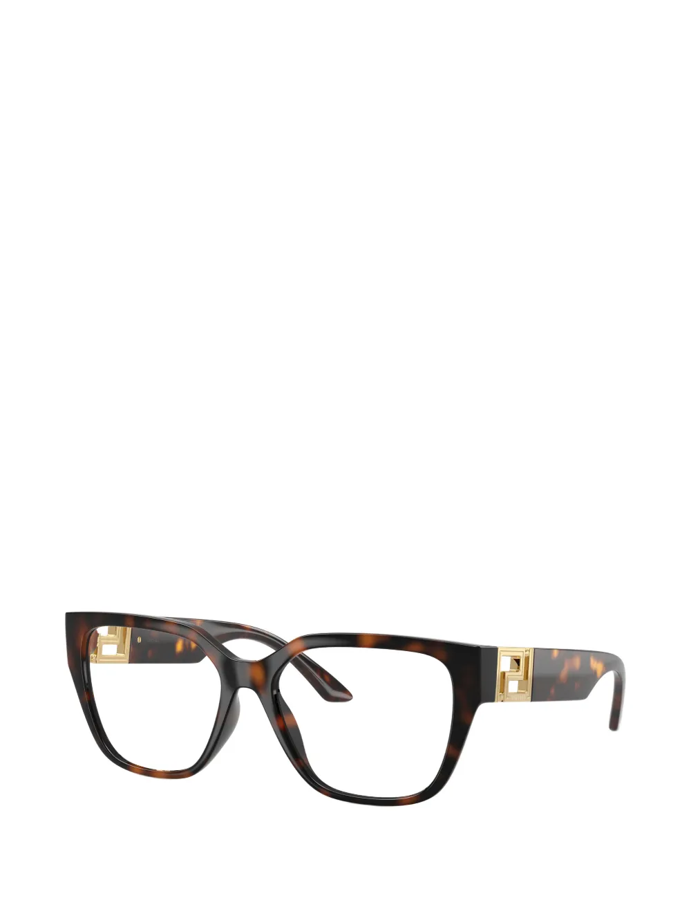 Versace Eyewear Greca Maxi bril met cat-eye montuur Bruin