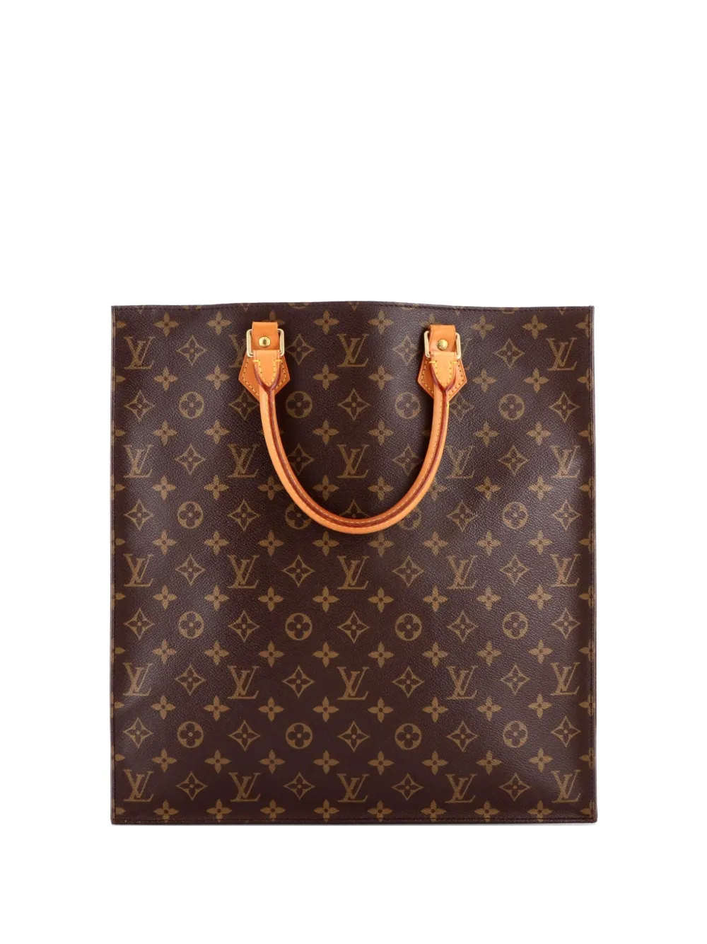 Louis Vuitton Pre-Owned Vintage Sac Plat Bag Monogram Canvas tote bag - Marrone