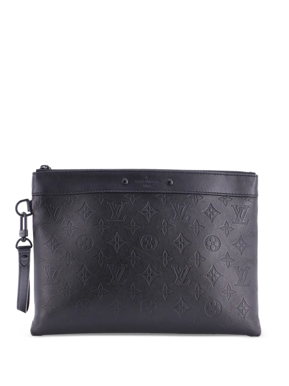 Louis Vuitton Pre-Owned Clutch Pochette To-Go in pelle Monogram Shadow - Nero
