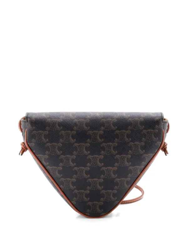 CELINE トリオンフ トライアングル キャンバス ショルダーバッグ 