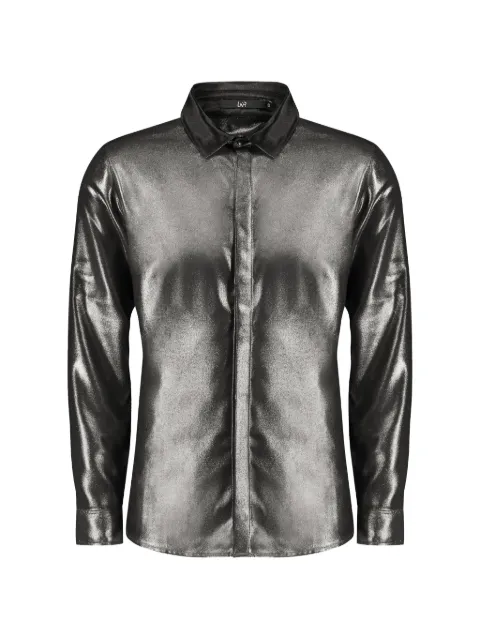 Ln’R Camisa mangas longas com efeito metalizado