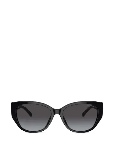 Coach lentes de sol con armazón cat eye y placa del logo