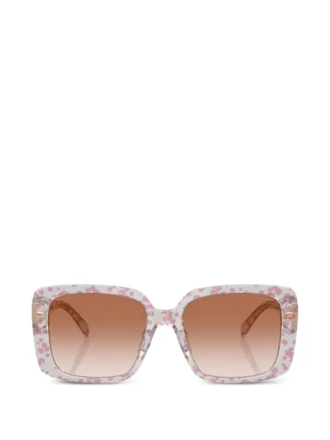 Coach floral-print square-frame sunglasses