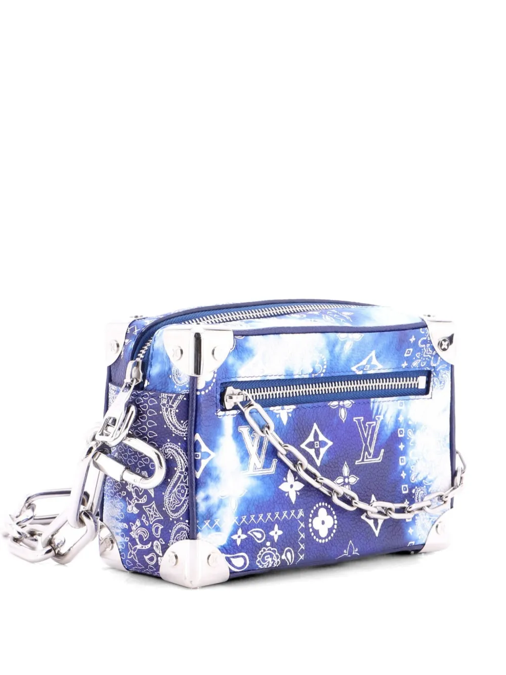 Louis Vuitton Pre-Owned Soft Trunk Bag Limited Edition Monogram Bandana Leather Mini shoulder bag - Blu