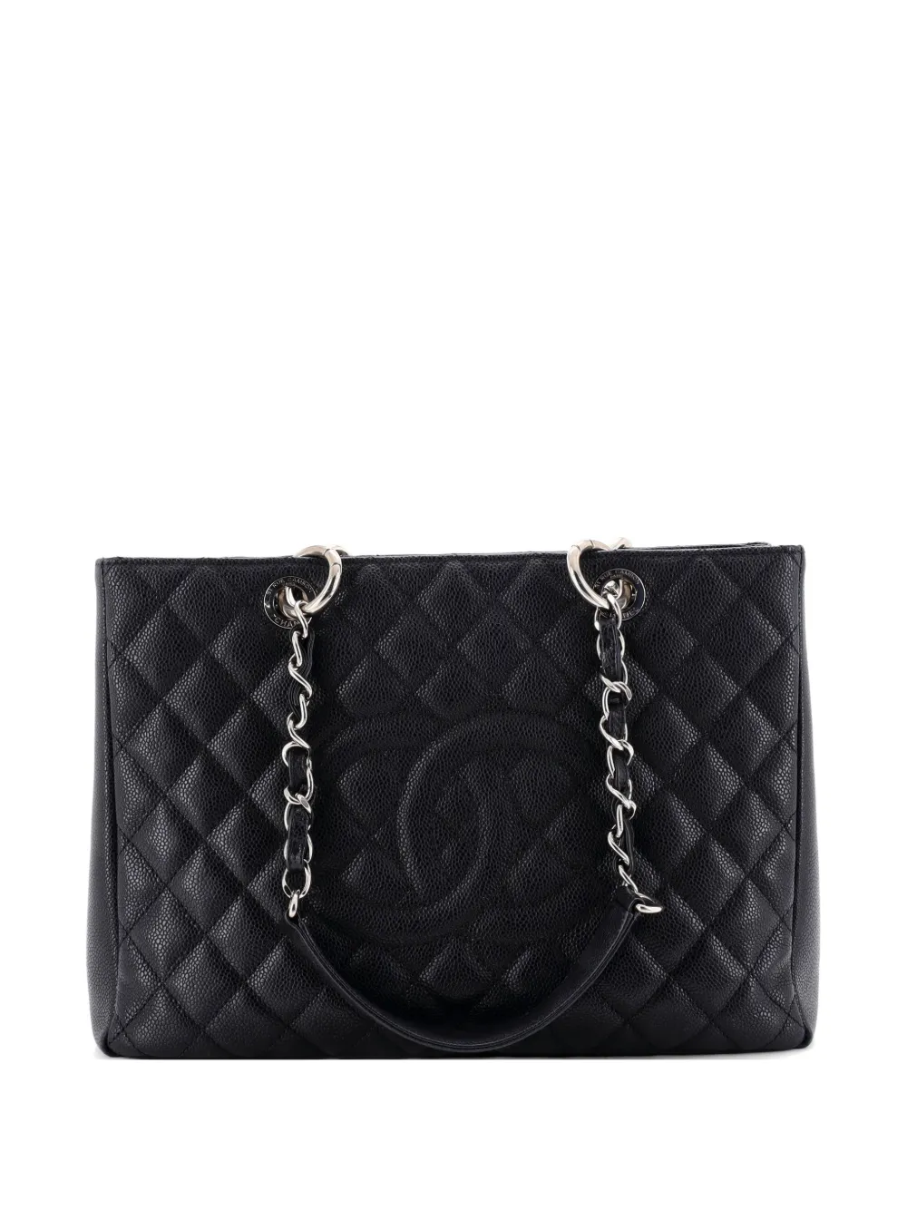 CHANEL Pre-Owned Borsa tote Grand Shopping in pelle Caviar trapuntata - Nero
