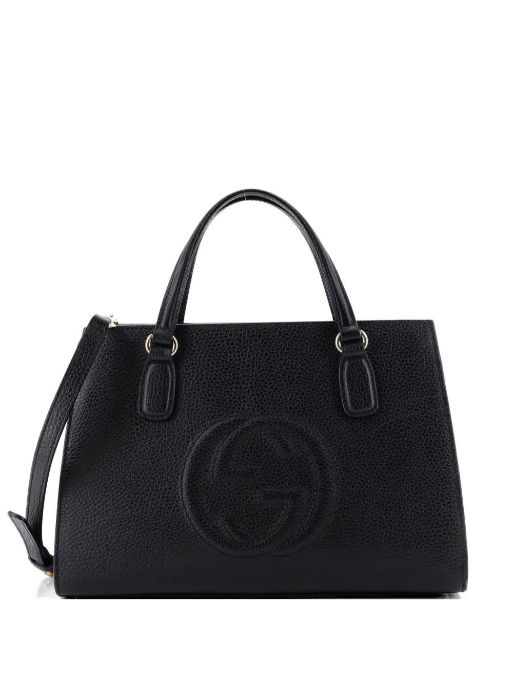 Gucci Pre-Owned Borsa a tracolla Soho media convertibile in pelle con manico - Nero
