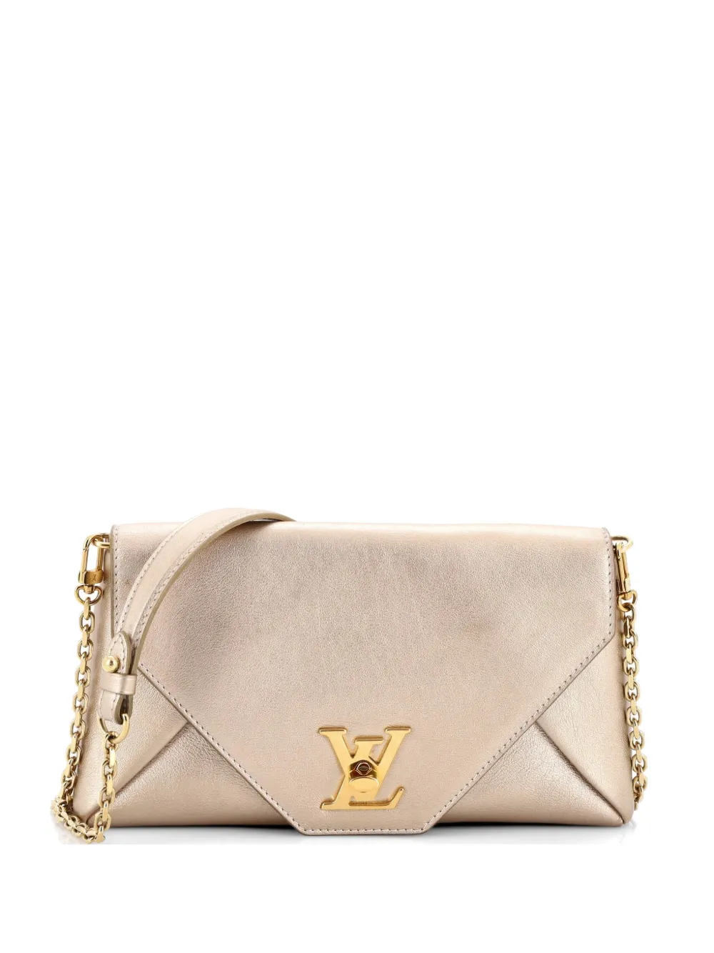 Louis Vuitton Pre-Owned Love Note Chain Clutch Leather crossbody bag - Oro