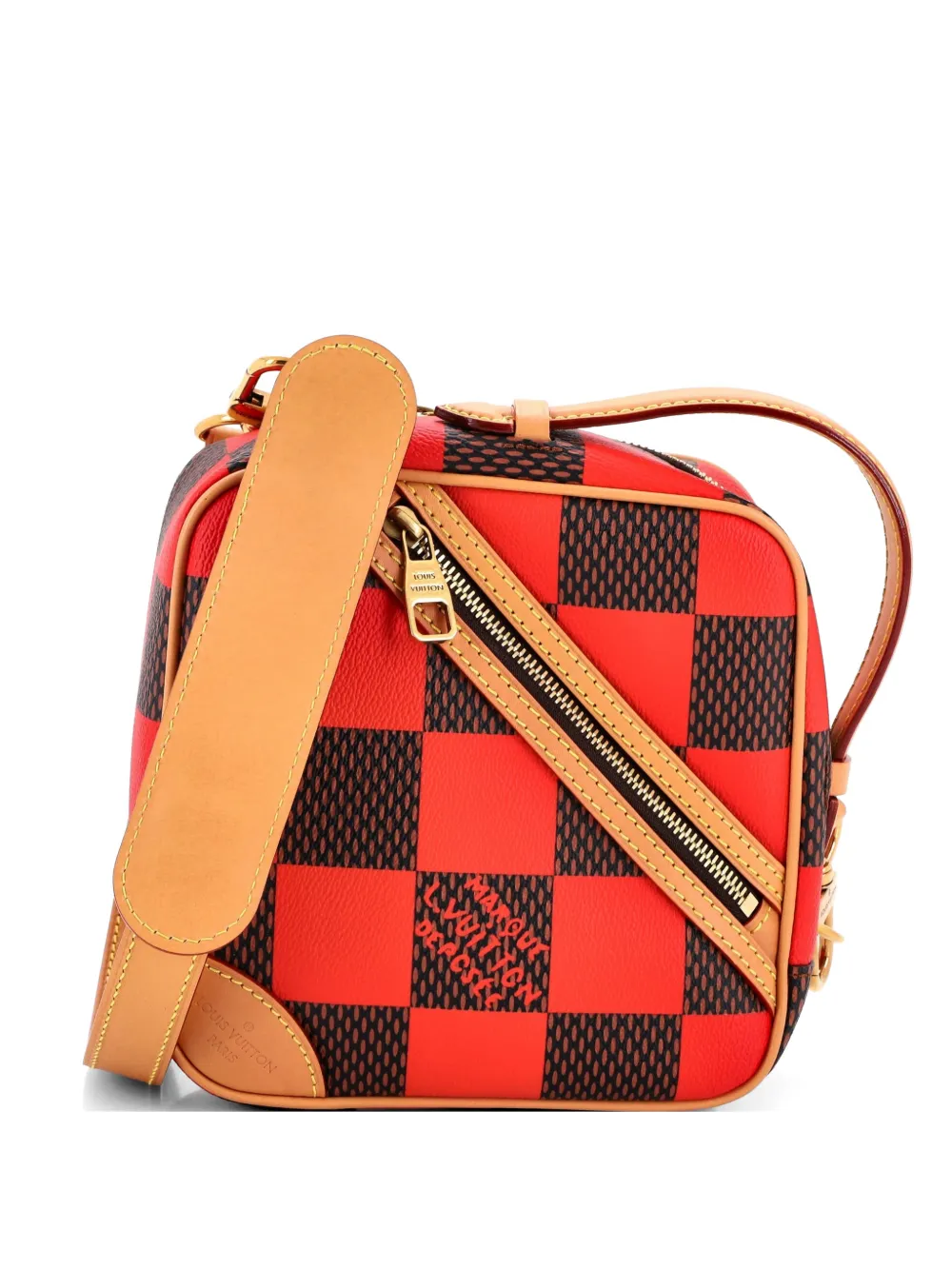 Louis Vuitton Pre-Owned Chess Messenger Bag Damier Pop crossbody bag - Rot