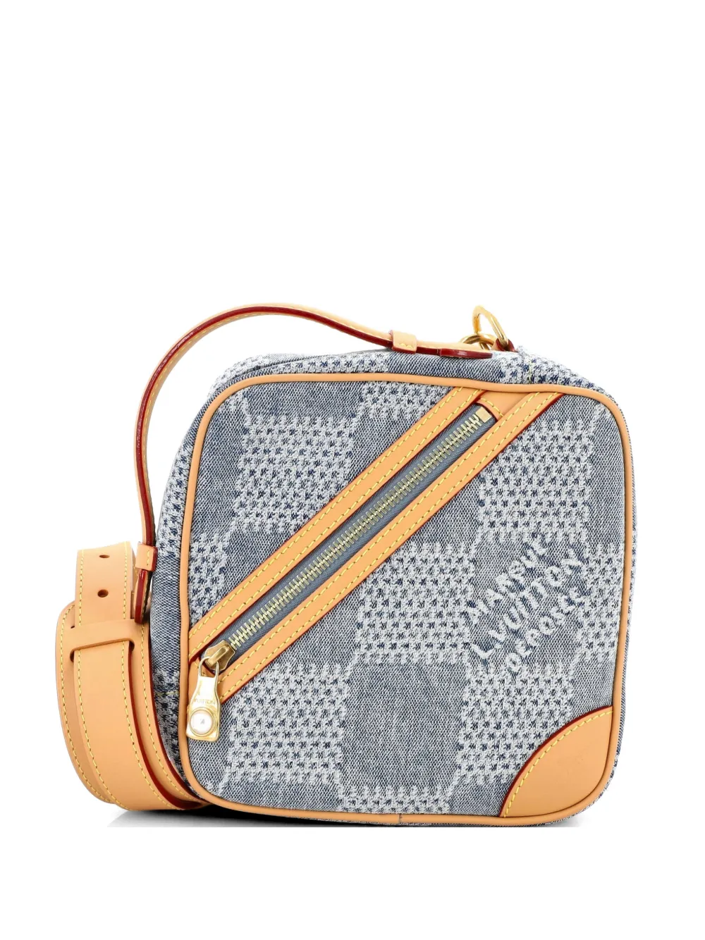 Louis Vuitton Pre-Owned Chess Messenger Bag Damier 3D Denim crossbody bag - Blu