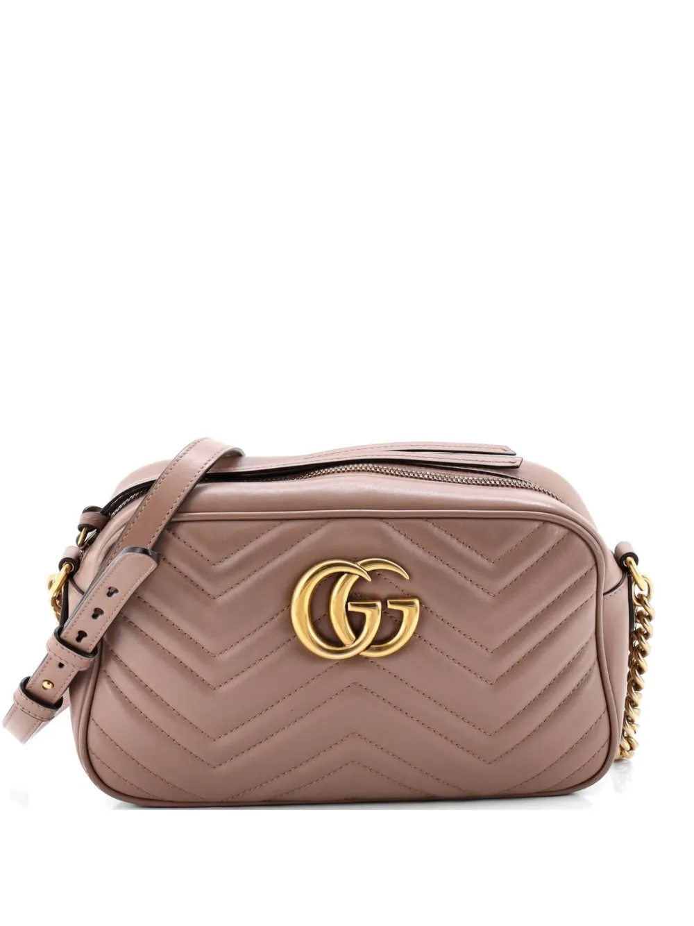 Gucci Pre-Owned Borsa a tracolla GG Marmont piccola in pelle matelassé - Toni neutri