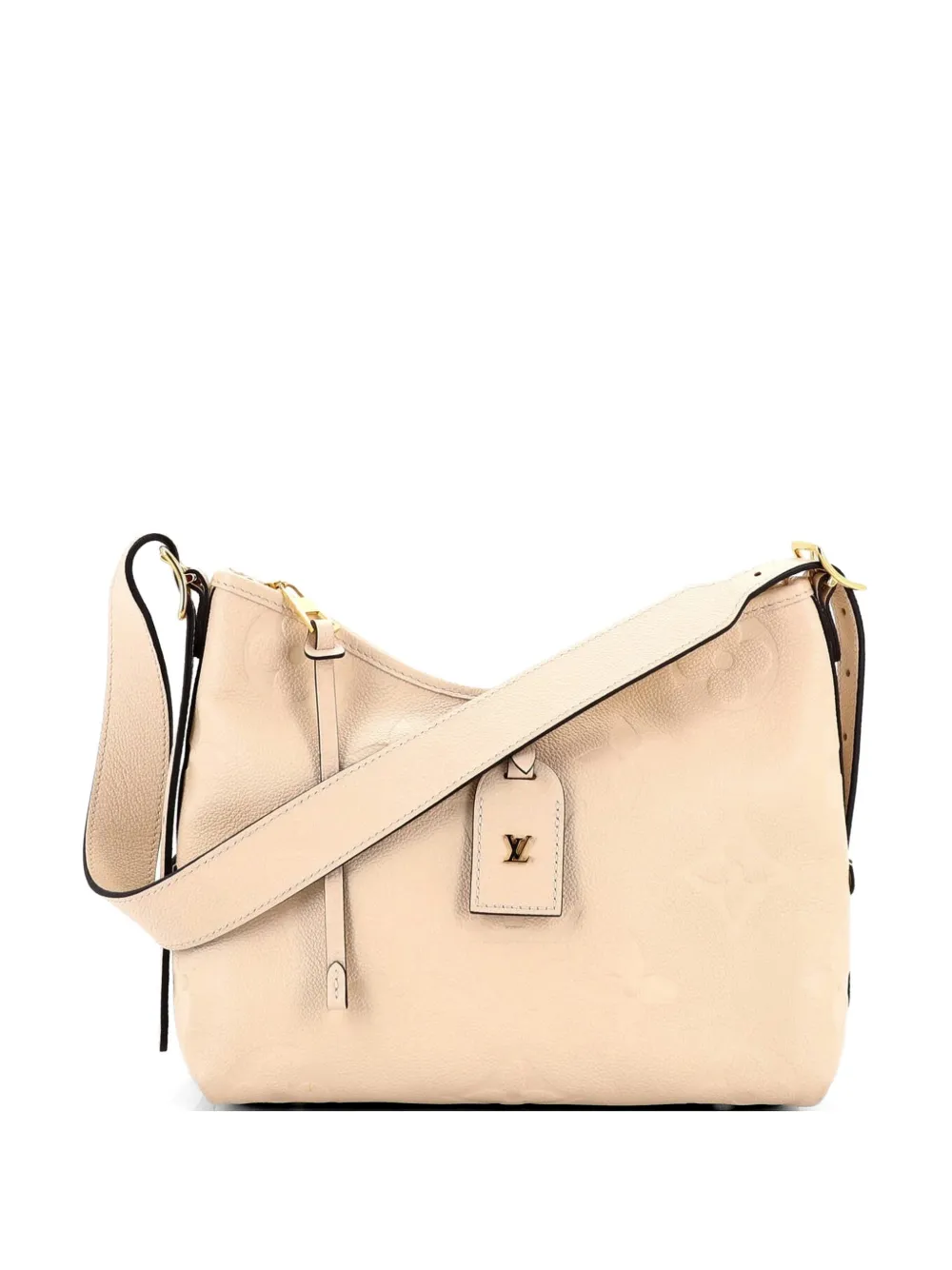 Louis Vuitton Pre-Owned CarryAll Monogram Empreinte Giant PM hobo bag - Toni neutri