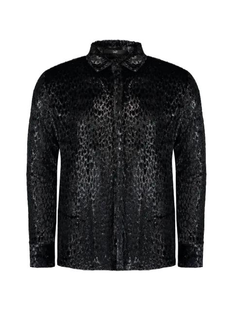 Ln’R Camisa devoré com textura aveludada