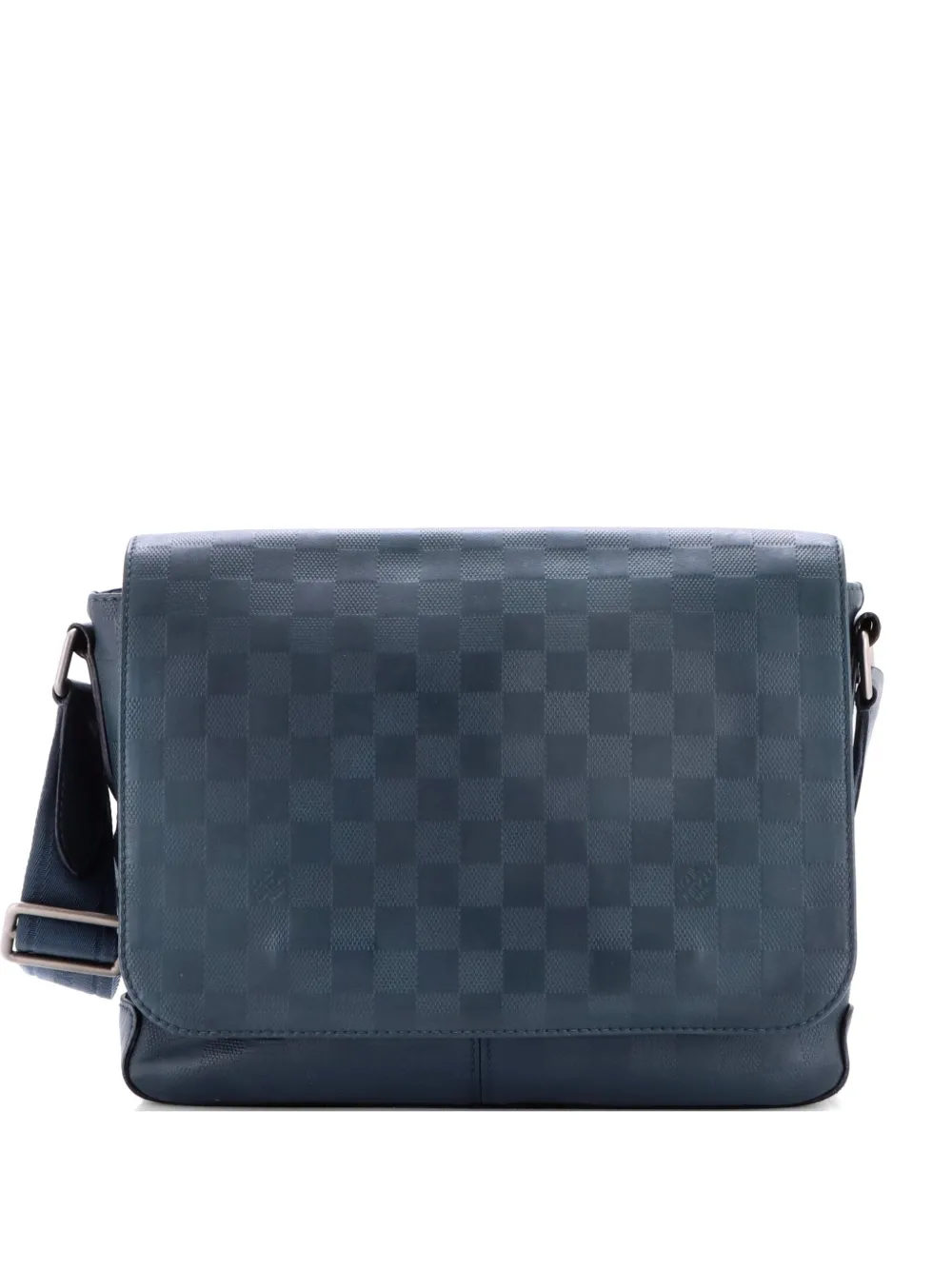 Louis Vuitton Pre-Owned District Damier Infini PM Umhängetasche aus Leder - Blau