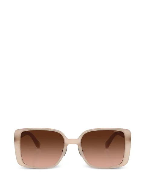 Coach logo-plaque rectangle-frame sunglasses