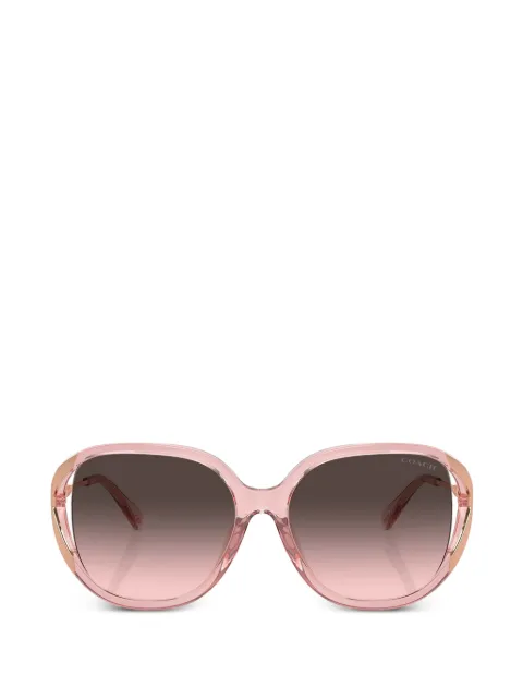 Coach gradient-lens geometric-frame sunglasses