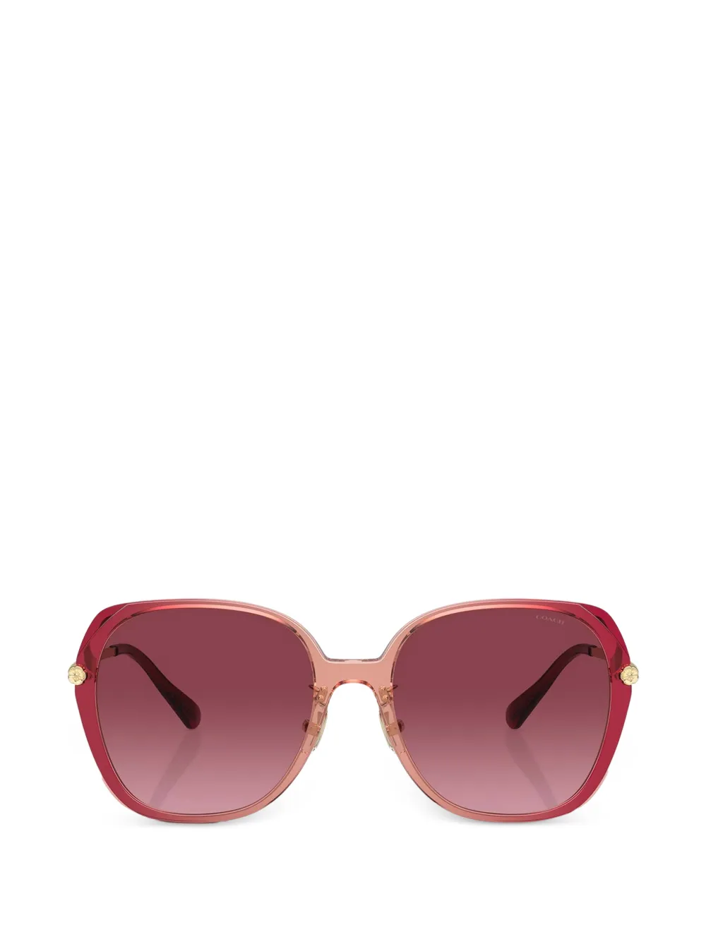 Coach Occhiali da sole oversize - Rosso
