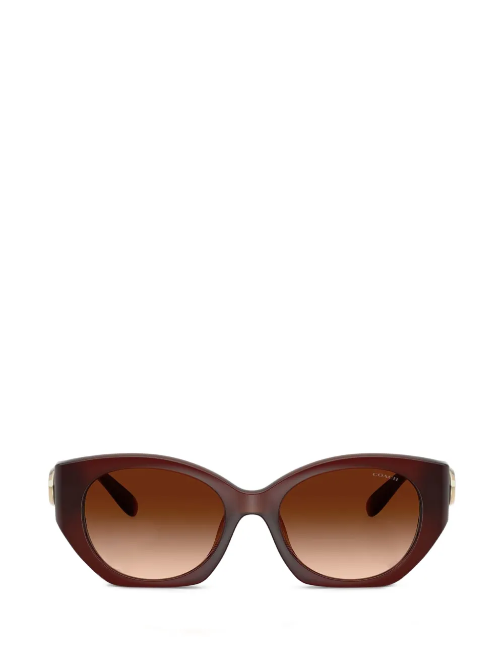 Coach Occhiali da sole Maxi Sculpted C ovali - Marrone