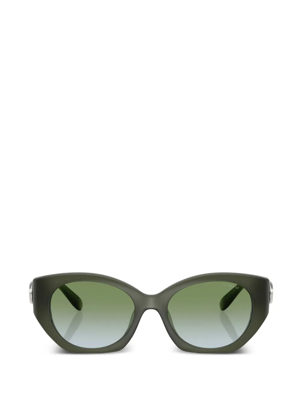 Coach Occhiali da sole Maxi Sculpted C ovali - Verde