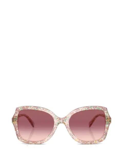 Coach floral-print butterfly-frame sunglasses