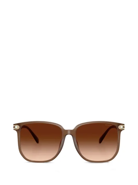 Coach lentes de sol con armazón cuadrada y detalles de cristal