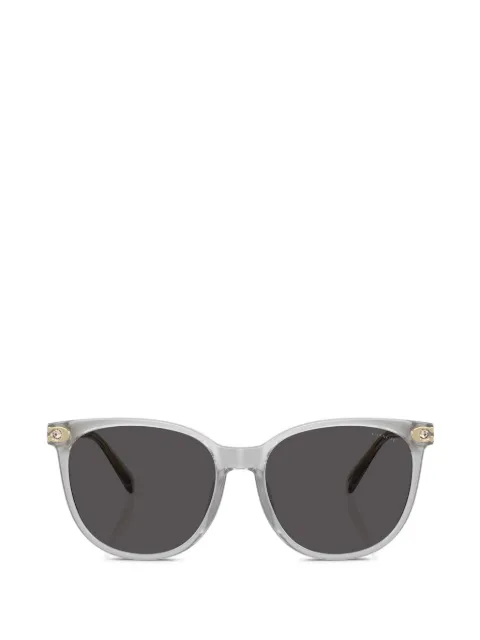 Coach lentes de sol con armazón cat eye y placa del logo