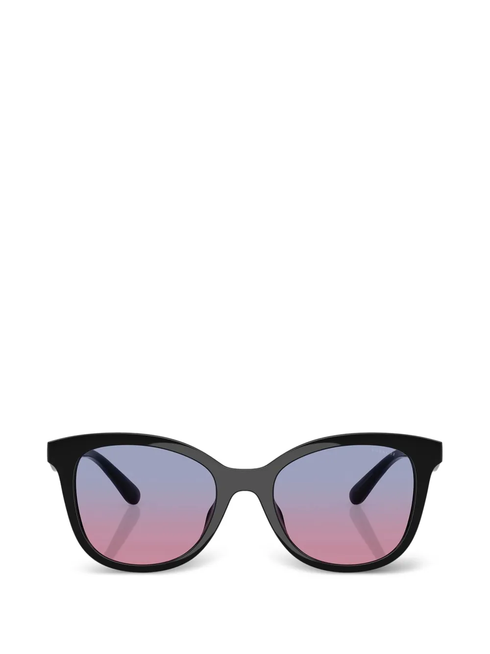 Coach Occhiali da sole cat-eye con placca logo - Nero