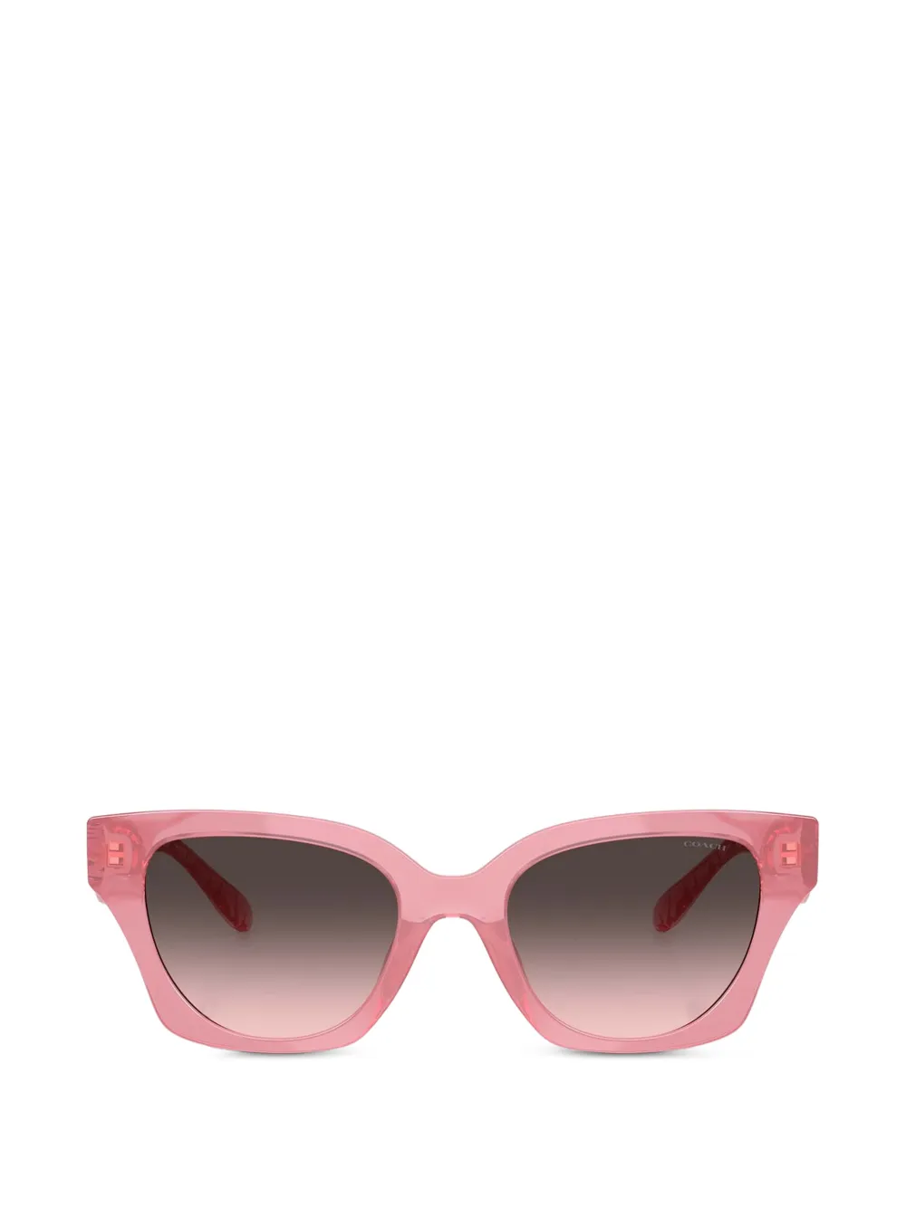 Coach quilted-effect square-frame sunglasses - Rosa