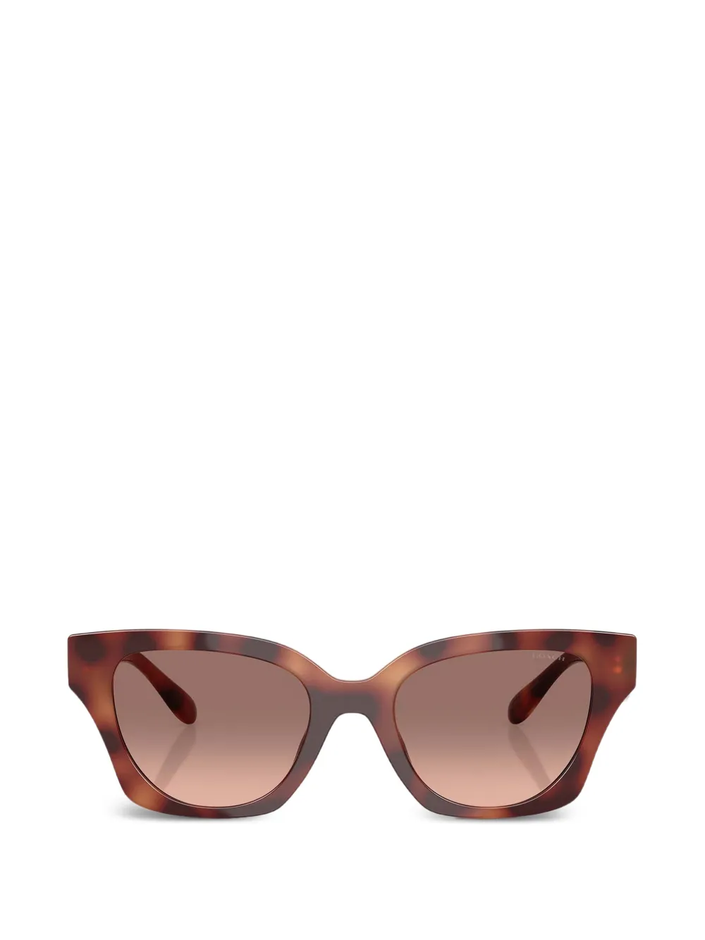Coach Occhiali da sole cat-eye con effetto tartarugato - Marrone