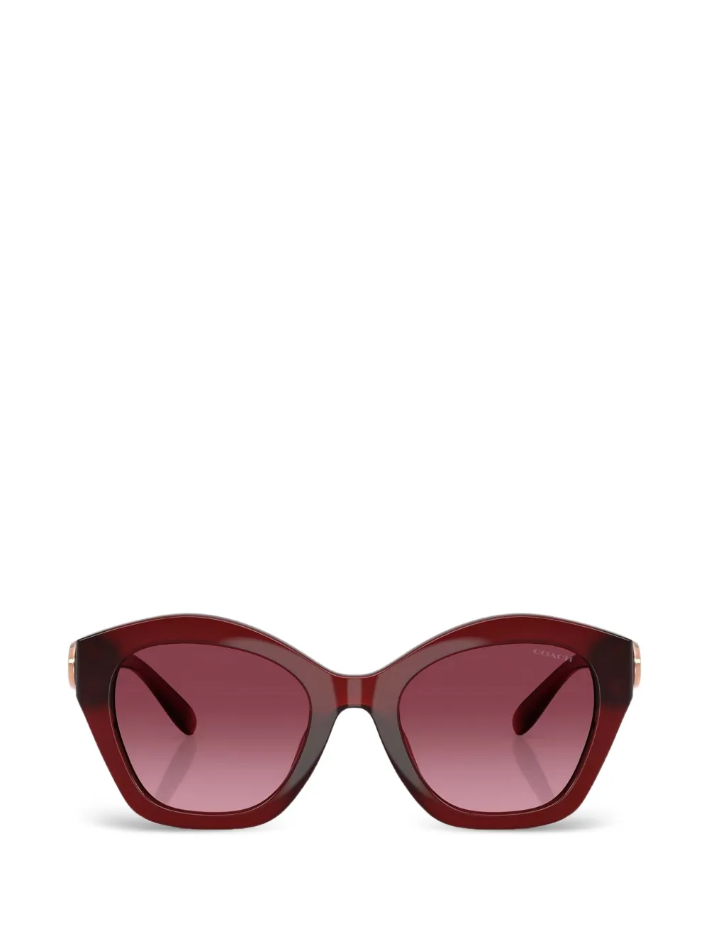 Coach logo-plaque cat-eye sunglasses · 54