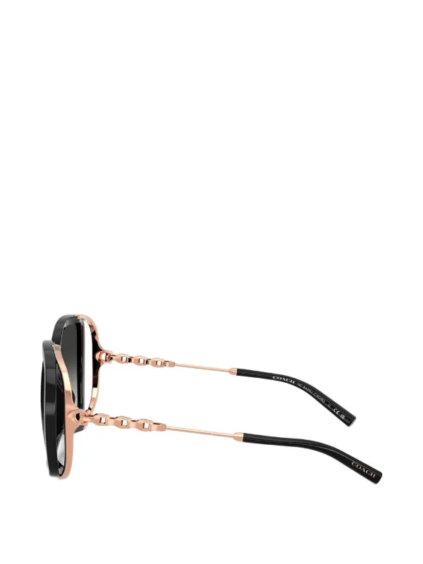 Coach square-frame gradient-lens Sunglasses | Black | FARFETCH display picture 1