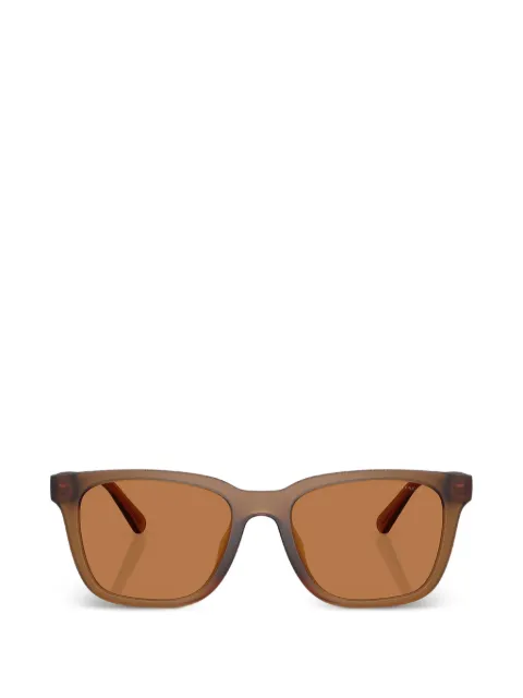Coach C Hardware textured square-frame sunglasses