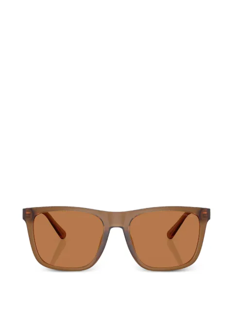 Coach C Hardware textured square-frame sunglasses
