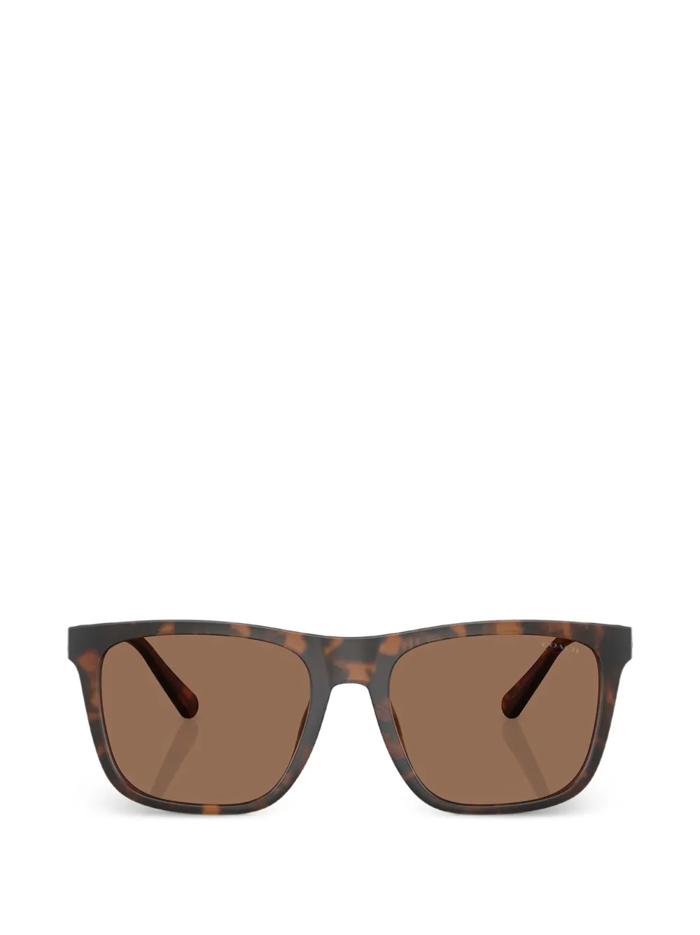 Coach C Hardware 纹理方框太阳眼镜 In Brown