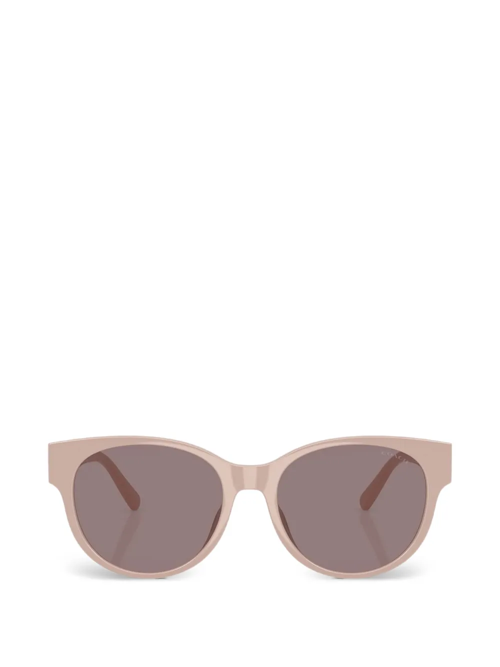 Coach quilted-effect logo-plaque sunglasses · 56