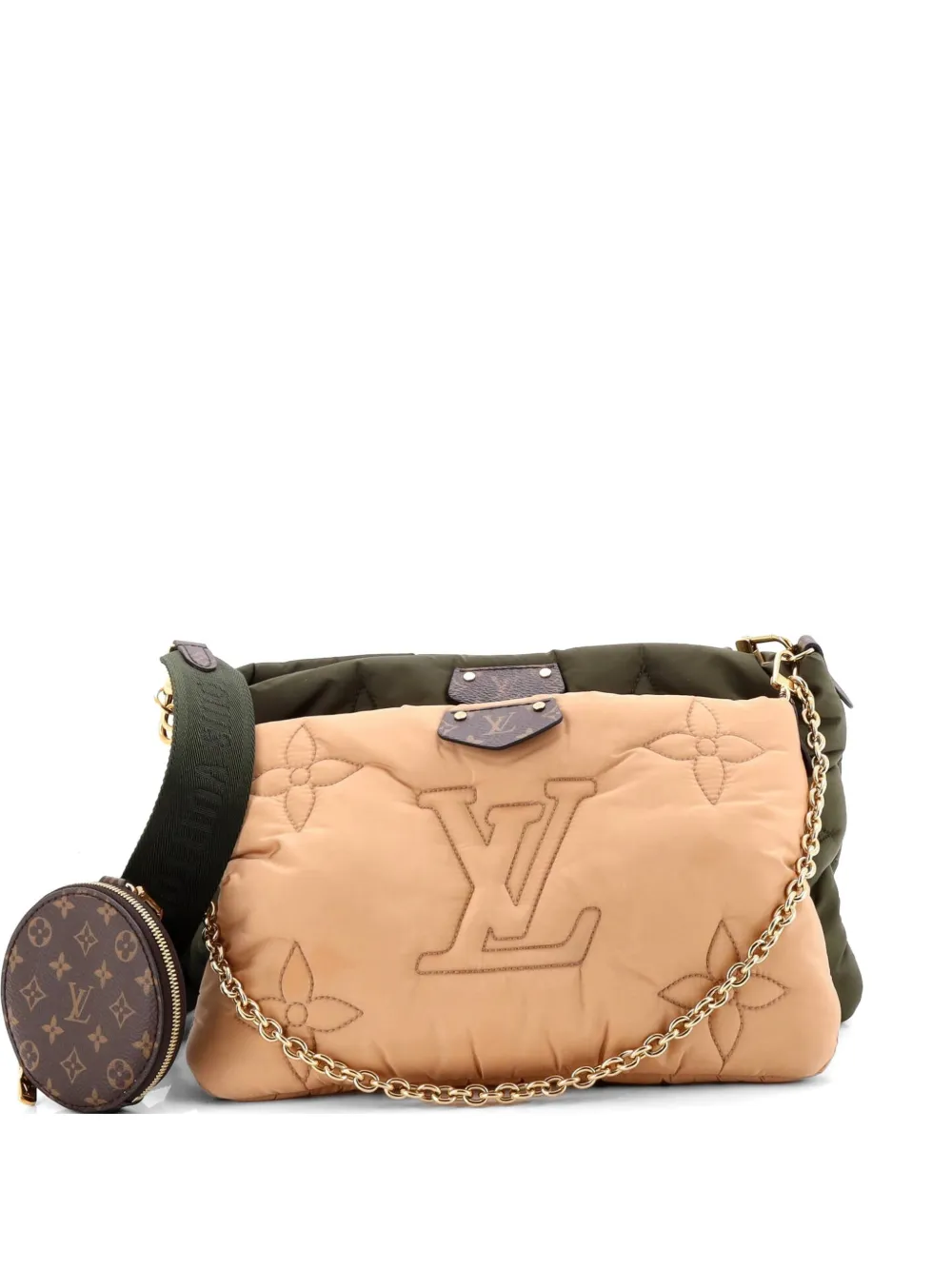 Louis Vuitton Pre-Owned Maxi Multi Pochette Accessoires Monogram Quilted Econyl Nylon crossbody bag - Verde