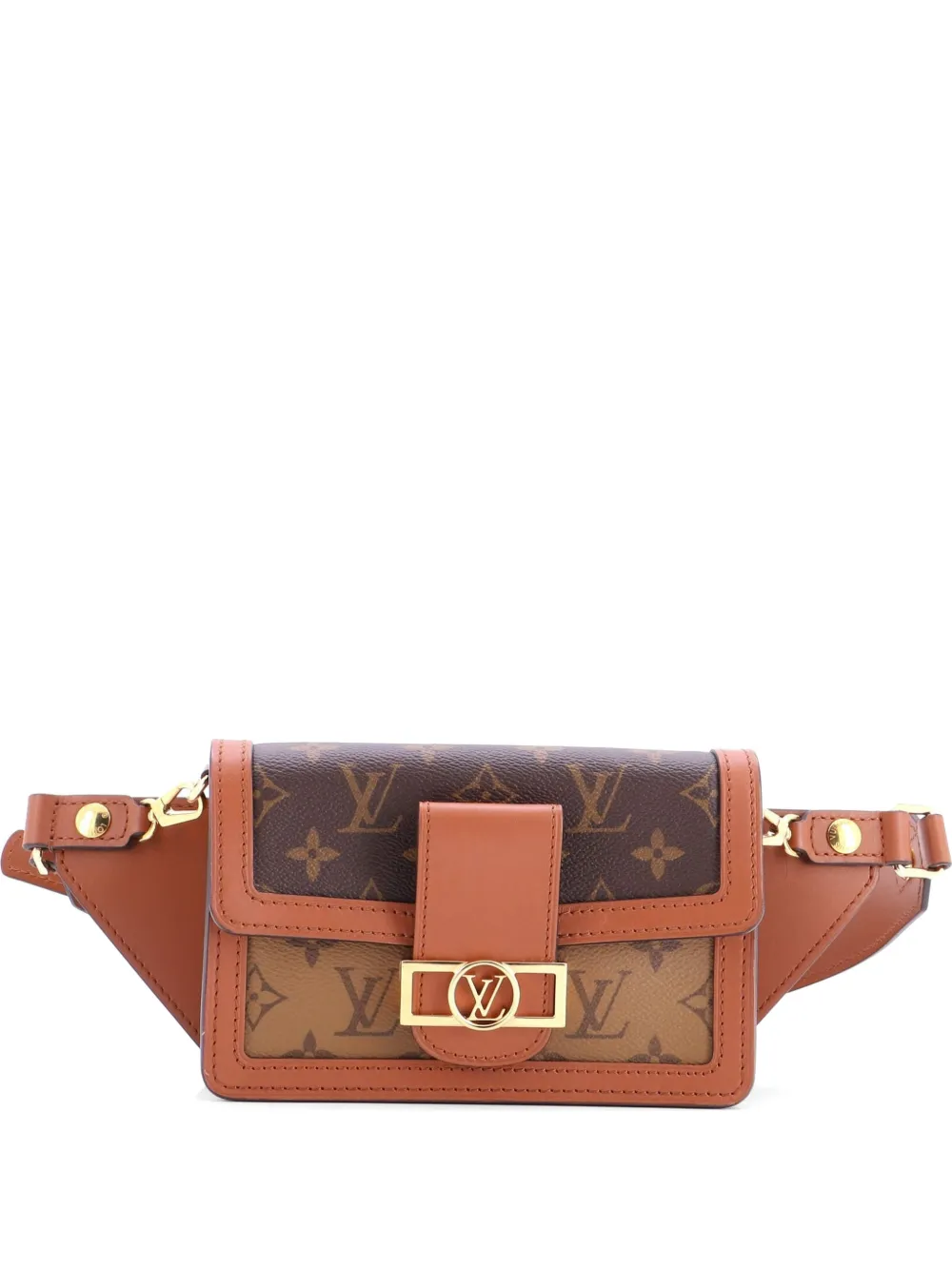 Louis Vuitton Pre-Owned Dauphine Bumbag Reverse Monogram Canvas belt bag - Marrone