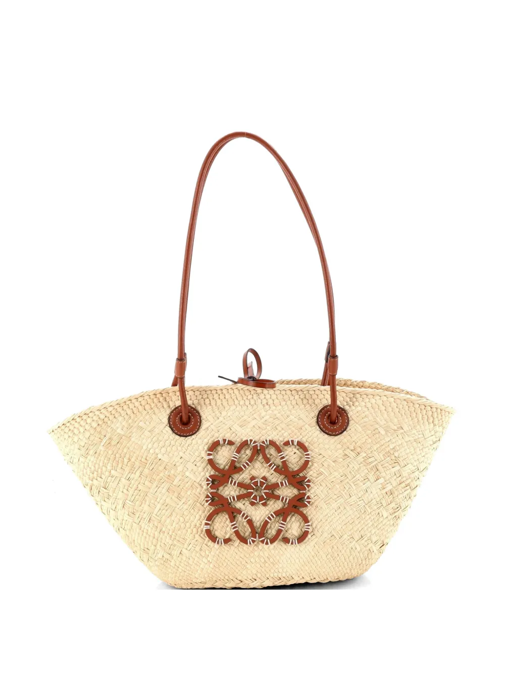 Loewe Pre-Owned Borsa tote Anagram Basket piccola - Marrone