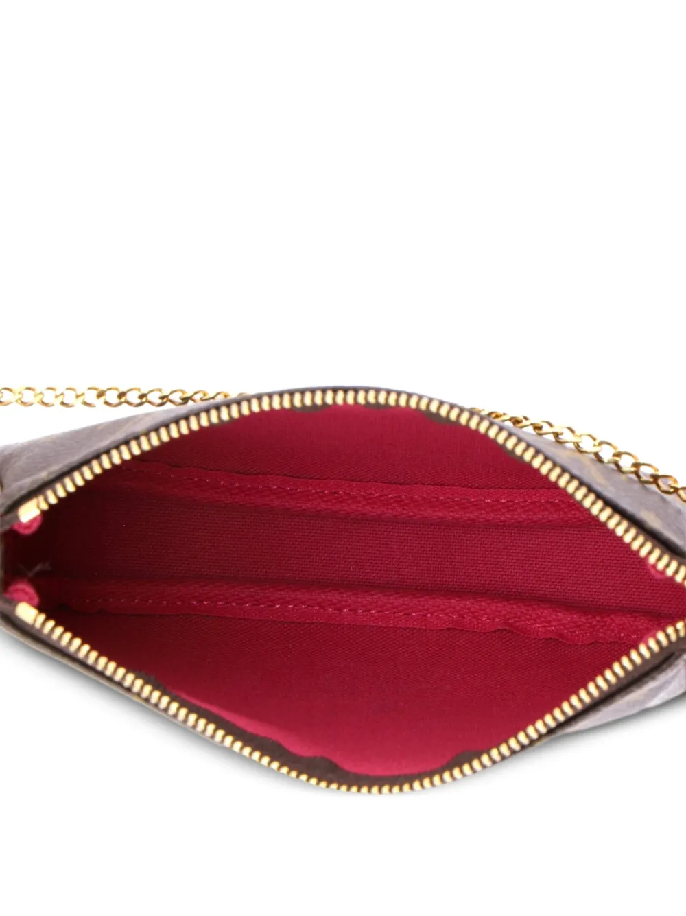  Louis Vuitton Pre-owned Bolso De Mano Pochette Accessoires Vivienne Xmas Mini De Lona Monogram De Edición Limitada - Marrón 
